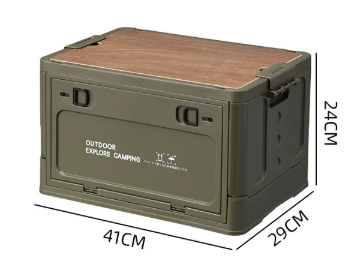 30L campingarrangör med trälock